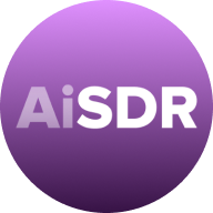A purple circle gradient with the letters SDR in bold, black font centered on it.