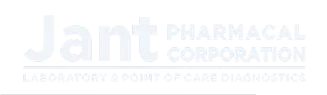 Logo for Jant Pharmacal Corporation. Text reads: Laboratory & Point of Care Diagnostics.